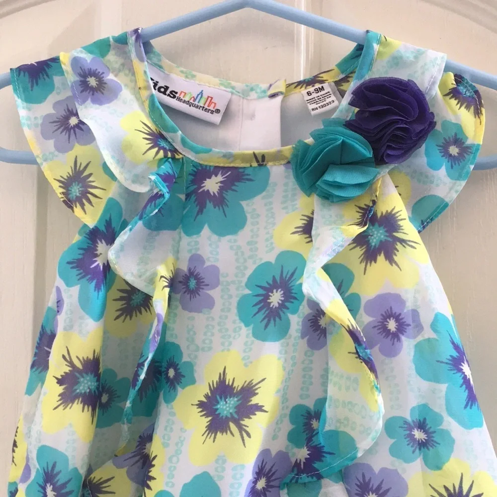 FINAL MARKDOWN Little Girls’ Kids Headquarters Lined Dress (6-9M)